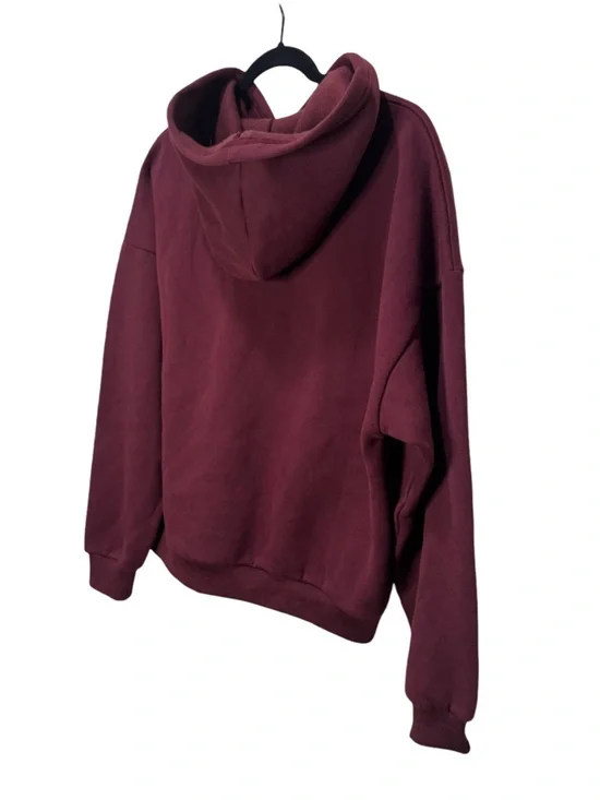 Edikted Totally Logo Hoodie -  Burgundy S NWT - Picture 7 of 8